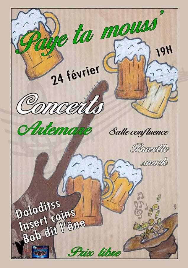 Affiche fête de la bière Artemare 2018